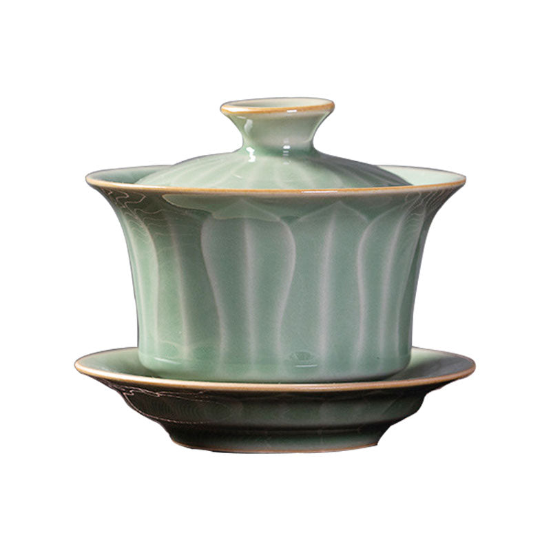 Longquan Lotus Ceramic Gaiwan-1
