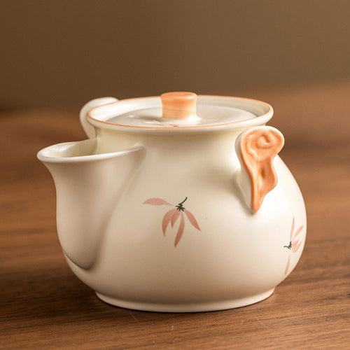 Beige-Glazed-Orchid-Hand-held-Ceramic-Teapot-2