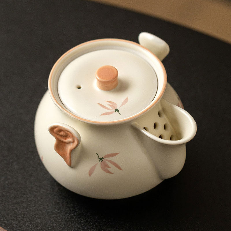 Beige-Glazed-Orchid-Hand-held-Ceramic-Teapot-4
