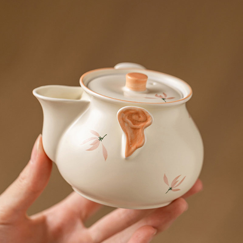 Beige-Glazed-Orchid-Hand-held-Ceramic-Teapot-6