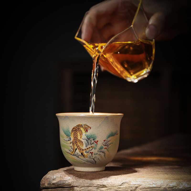 Chinese 12 Zodiac Ceramic Tea Master Cups 130ml