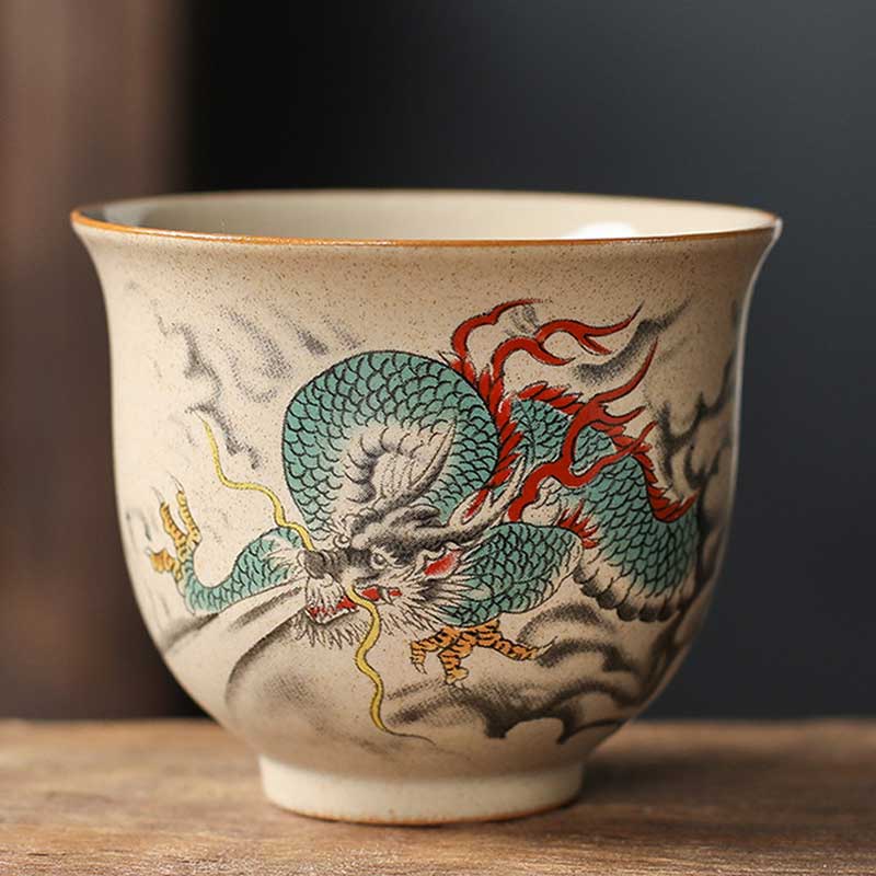 Chinese 12 Zodiac Ceramic Tea Master Cups 130ml