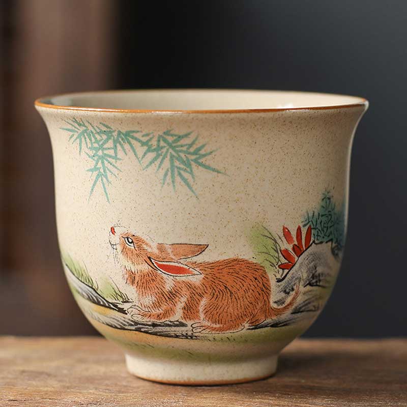 Chinese 12 Zodiac Ceramic Tea Master Cups 130ml
