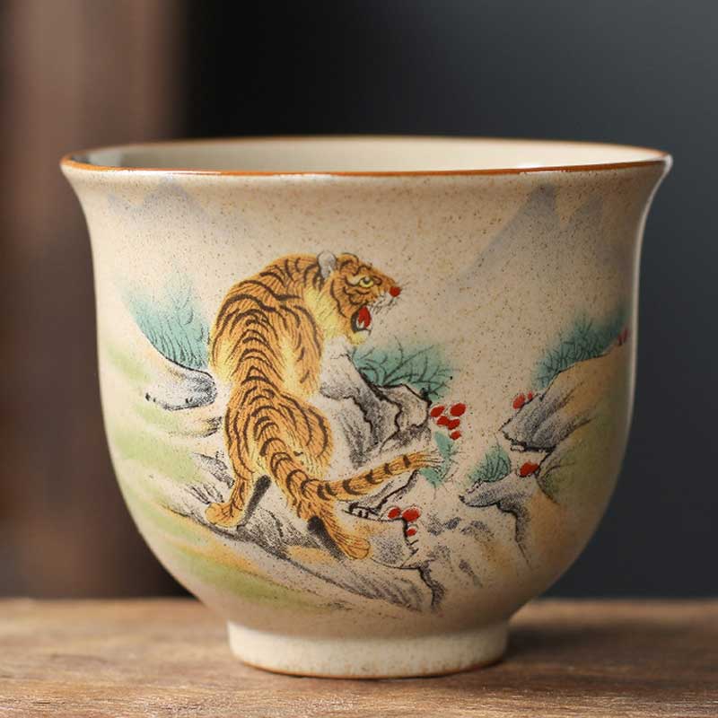 Chinese 12 Zodiac Ceramic Tea Master Cups 130ml