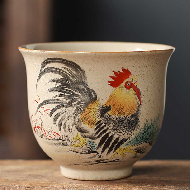 Chinese 12 Zodiac Ceramic Tea Master Cups 130ml