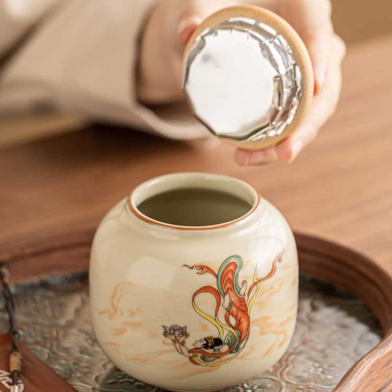 Chinese-Dunhuang-Ru-ware-Ceramic-Airtight-Tea-Canister-3