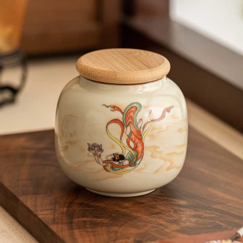 Chinese-Dunhuang-Ru-ware-Ceramic-Airtight-Tea-Canister-4