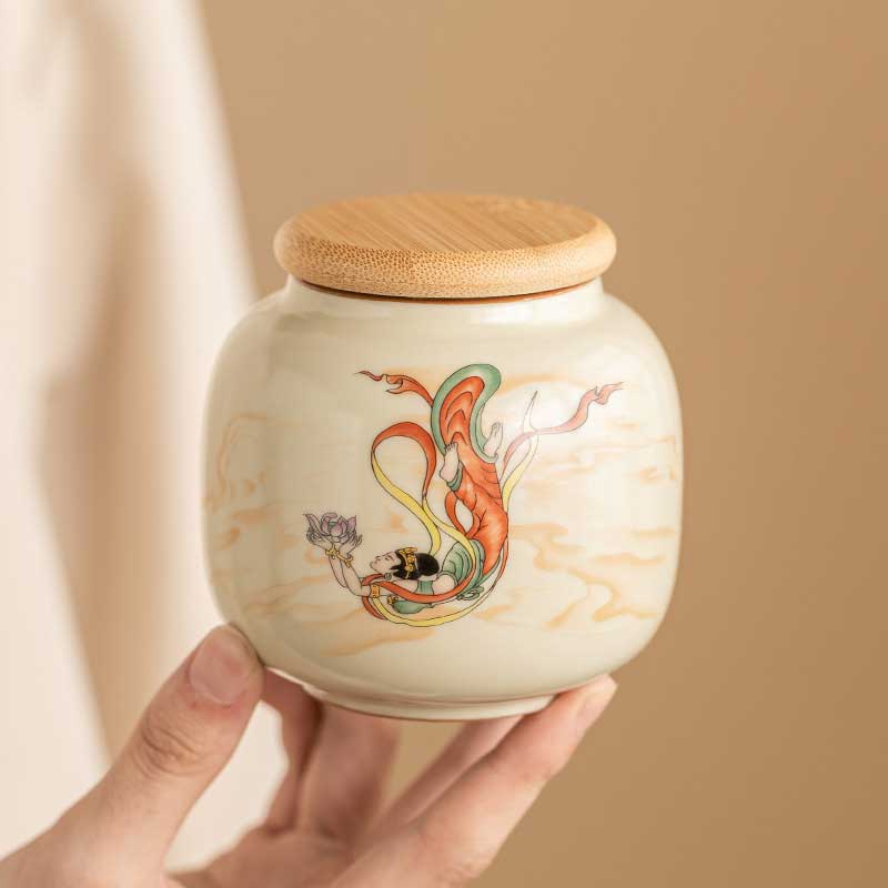Chinese-Dunhuang-Ru-ware-Ceramic-Airtight-Tea-Canister-5