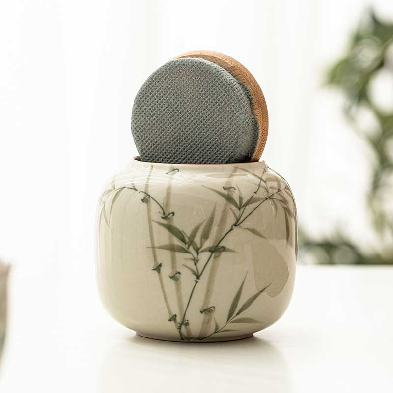 Chinese-Emerald-Green-Bamboo-Ceramic-Airtight-Tea-Canister-2