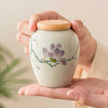 Chinese-Hand-painted-Airtight-Ceramic-Tea-Caddy-with-Magnolia-Flower-1