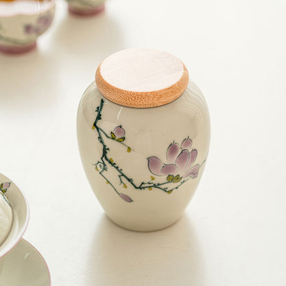 Chinese-Hand-painted-Airtight-Ceramic-Tea-Caddy-with-Magnolia-Flower-3