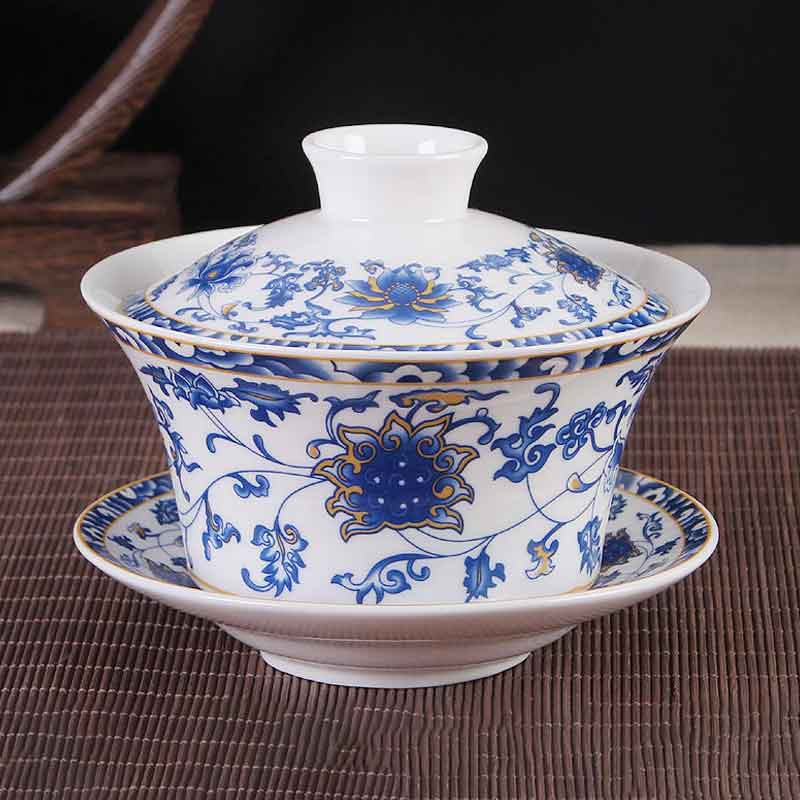 Chinese Large Handmade Ceramic Gaiwan-3