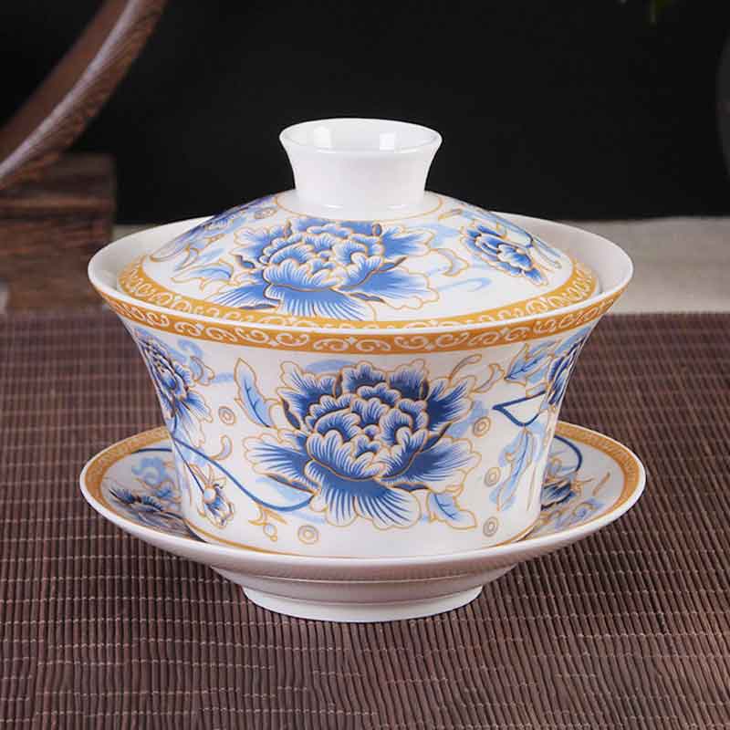 Chinese Large Handmade Ceramic Gaiwan-1