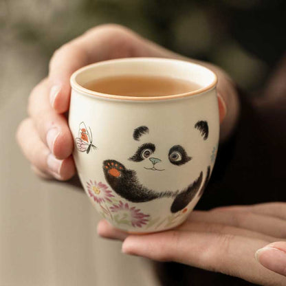 Chinese-Panda-Playing-with-Butterflies-Dragon-Egg-Ceramic-Tea-Cup-87ml-2