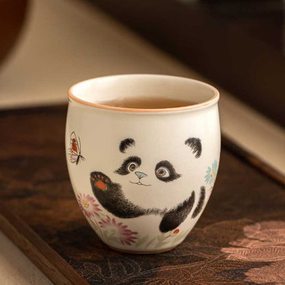 Chinese-Panda-Playing-with-Butterflies-Dragon-Egg-Ceramic-Tea-Cup-87ml-4