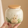Chinese-Ru-Ware-Cute-Rabbit-Ceramic-Airtight-Tea-Canister-with-Crackle-Glaze-1
