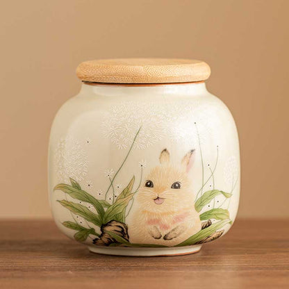 Chinese-Ru-Ware-Cute-Rabbit-Ceramic-Airtight-Tea-Canister-with-Crackle-Glaze-2