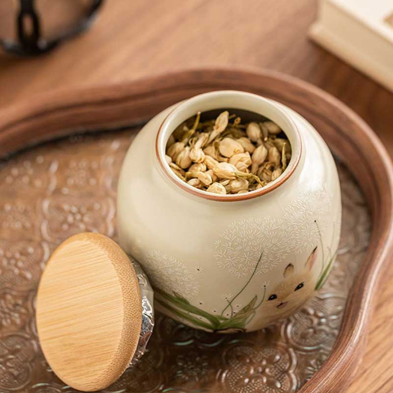 Chinese-Ru-Ware-Cute-Rabbit-Ceramic-Airtight-Tea-Canister-with-Crackle-Glaze-5