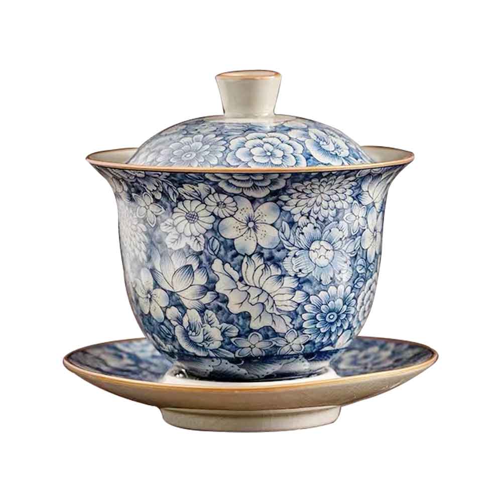 Chinese Blue and White Ceramic Gaiwan-1