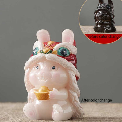 Color-Changing-Lion-Dance-Rabbit-Tea-Pet-2