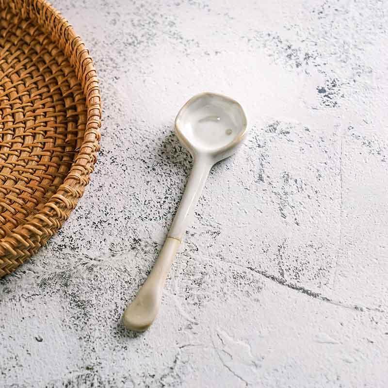 Handmade Ceramic Vintage Coffee Spoon-10