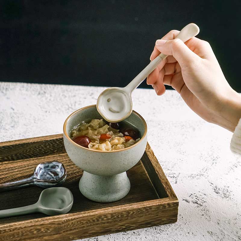 Handmade Ceramic Vintage Coffee Spoon-7