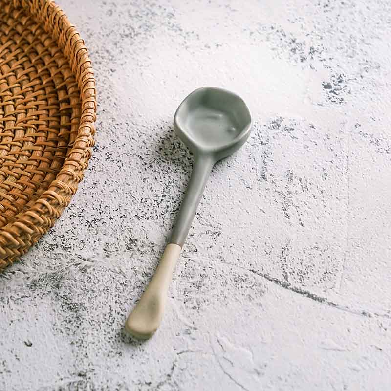 Handmade Ceramic Vintage Coffee Spoon-8