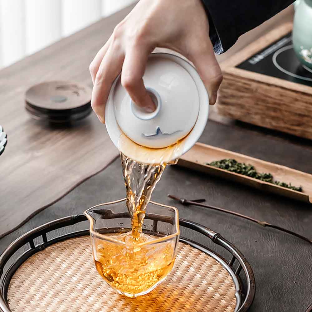 Handmade Dehua Embossment Ceramic Gaiwan-2