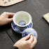 Jingdezhen Blue and White Dragon Ceramic Gaiwan-4
