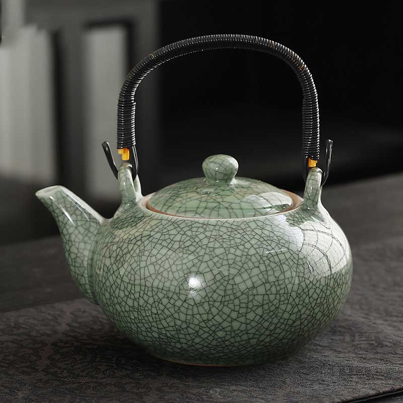 Large-capacity-Crackle-Glaze-Ceramic-Swing-handle-Teapot-with-Strainer-plum-green-1
