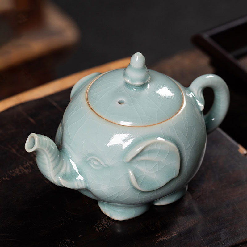 Longquan-Celadon-Elephant-Ceramic-Teapot-Crackle-Glaze-210ml-2