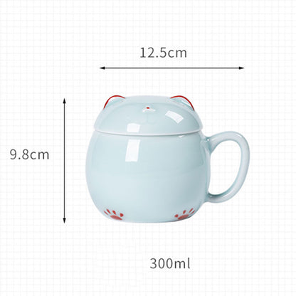 Longquan-Celadon-Lucky-Cat-Ceramic-Coffee-Mug-size