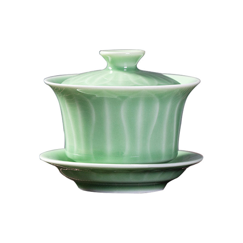 Longquan Lotus Ceramic Gaiwan-2