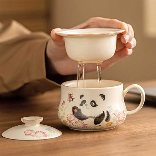 Panda-Playing-with-Butterflies-Office-Ceramic-Tea-Cup-Mug-With-Infuser-and-Lid-185ml-3