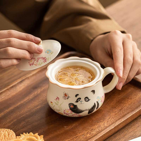 Panda-Playing-with-Butterflies-Office-Ceramic-Tea-Cup-Mug-With-Infuser-and-Lid-185ml-5