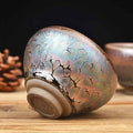 Purple Gold Oil Drops Tenmoku Jian Bowl Tea Cup-2