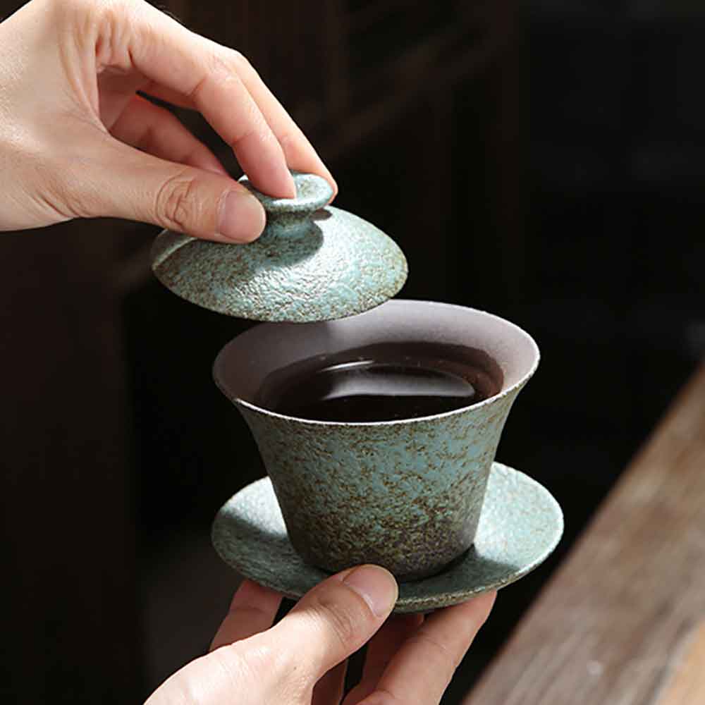 Retro Handmade Ceramic Gaiwan-3