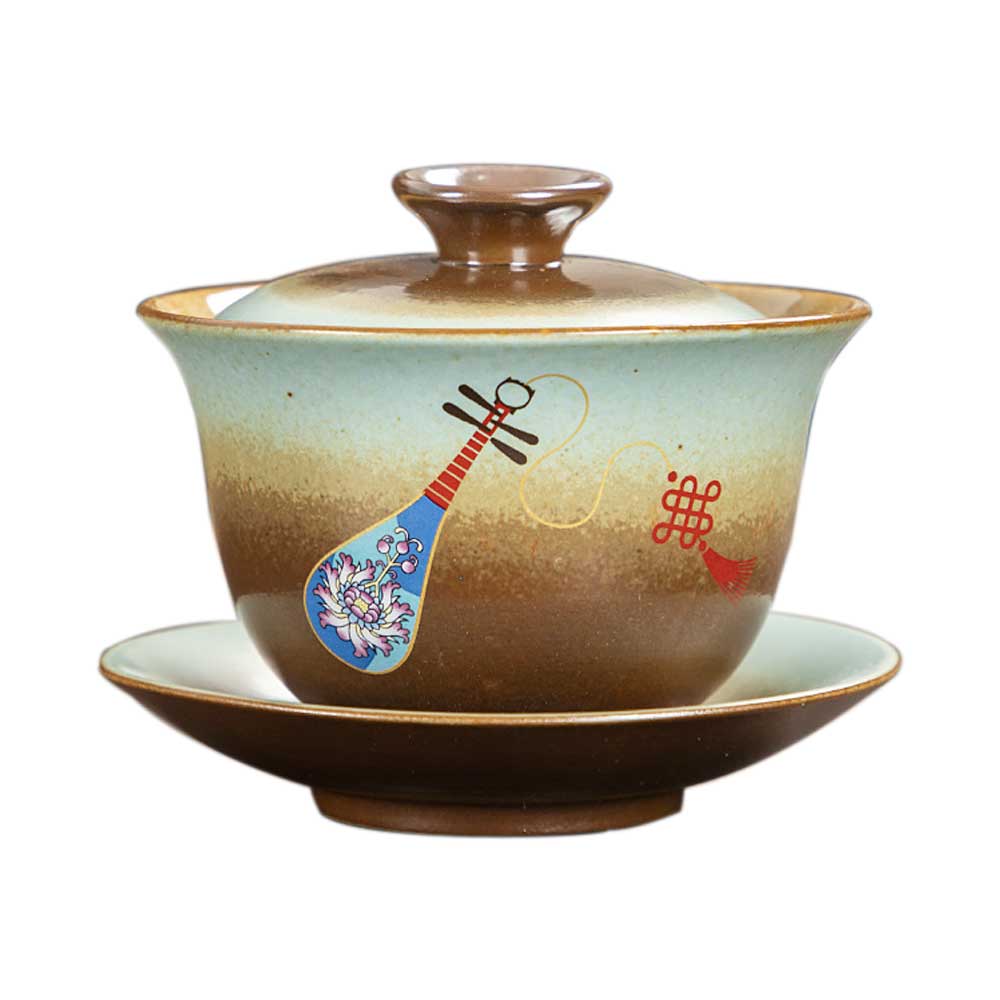 Retro Sancai Ceramic Gaiwan-7