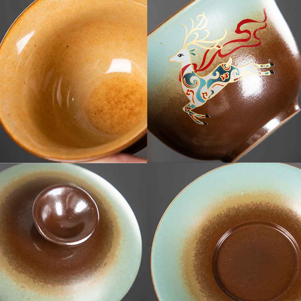 Retro Sancai Ceramic Gaiwan-5