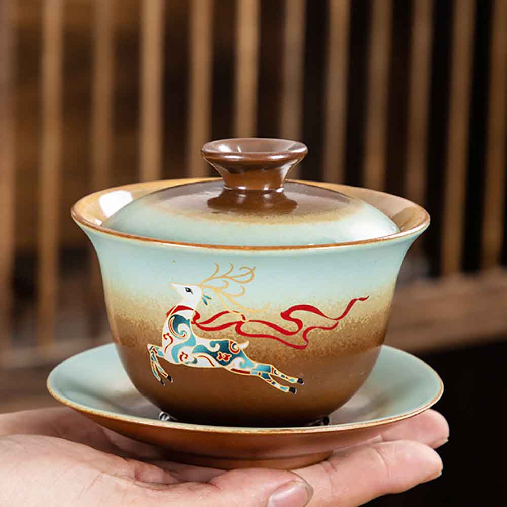 Retro Sancai Ceramic Gaiwan-6