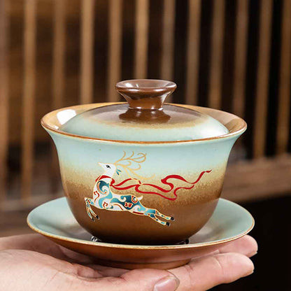 Retro Sancai Ceramic Gaiwan-6