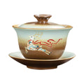 Retro Sancai Ceramic Gaiwan-1