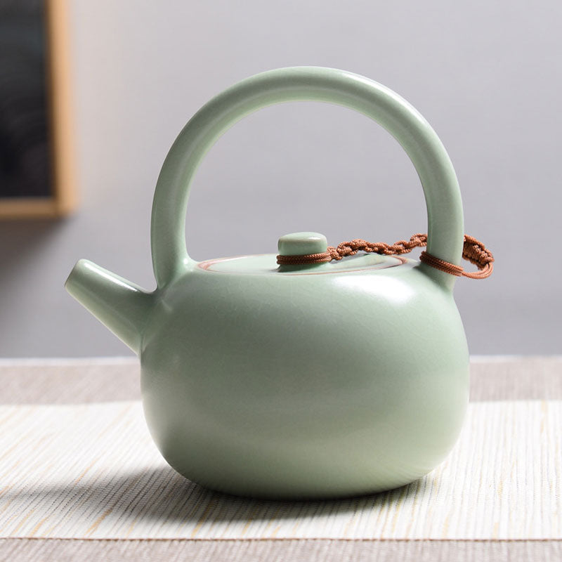 Ru-Kiln-Ceramic-Teapot-With-Handle-pea-green