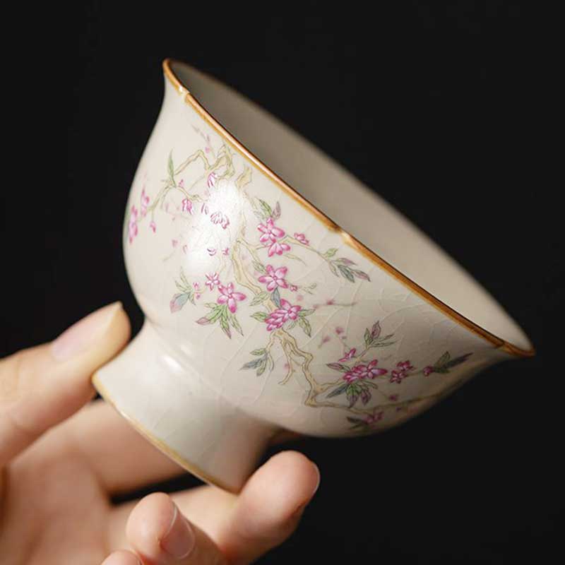 Ru Kiln Elegant Ceramic Gaiwan