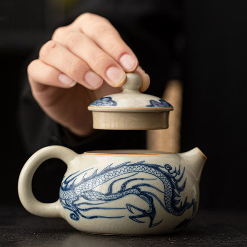 Ru-Ware-Blue-and-White-Dragon-Motif-Xishi-Ceramic-Teapot-with-Crackle-Glaze-3