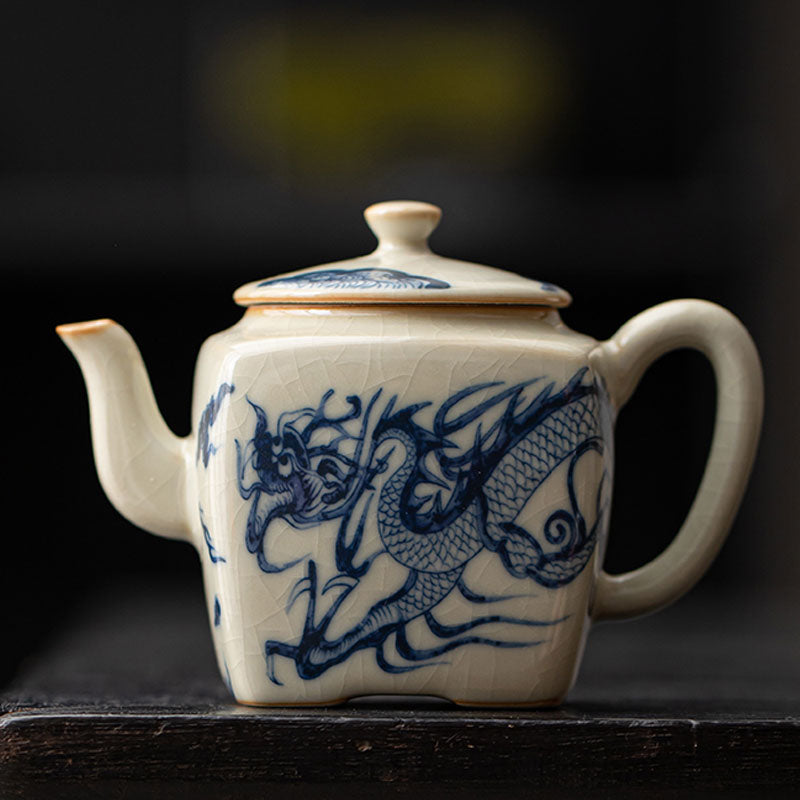 Ru-Ware-Blue-and-White-Dragon-Motif-Xishi-Ceramic-Teapot-with-Crackle-Glaze-5