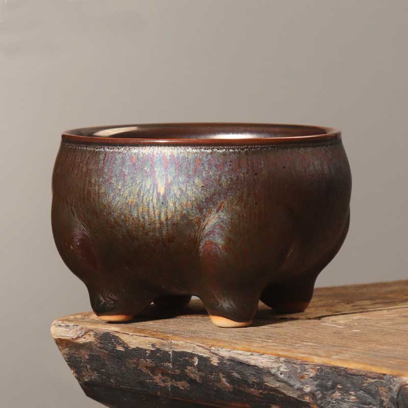 Tenmoku Master Jian Ware Ceramic Tea Cup-6