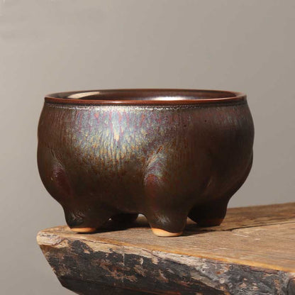 Tenmoku Master Jian Ware Ceramic Tea Cup-6