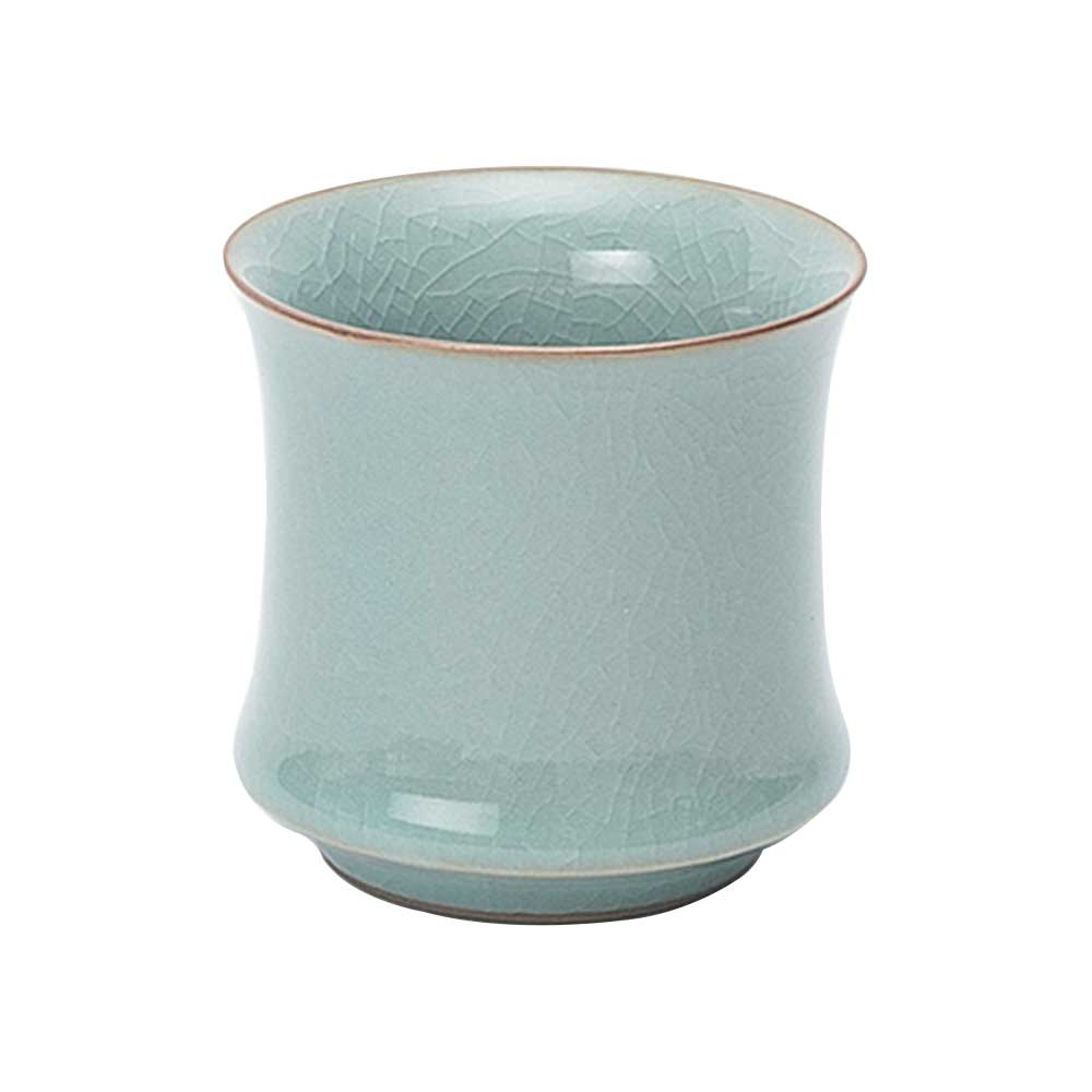 Bamboo Ceramic Tea Cup with Crackles-3