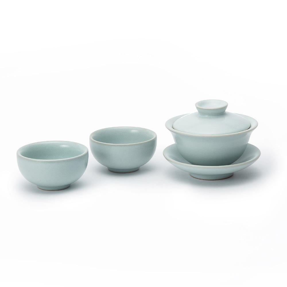 Chinese Antique and Grace Ceramic Gaiwan Tea Set - Ajiangoods